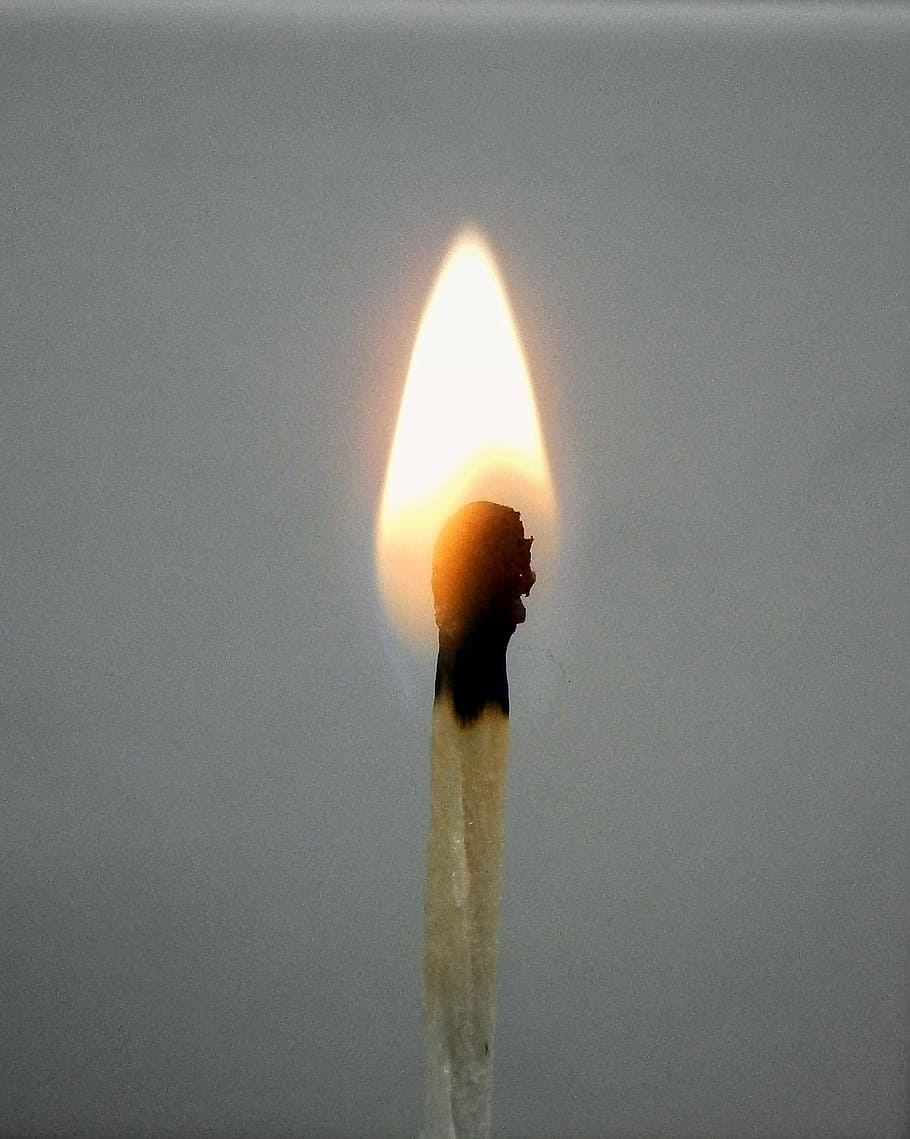 match, flame, burns, rest, quiet, atmosphere, lights up, lighter HD wallpaper