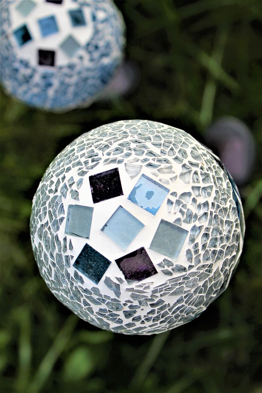 ball, nature, background, pattern, lamp, solar light, deco HD wallpaper