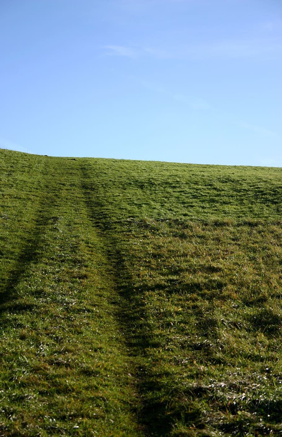 away, trace, lane, hill, meadow, field, agriculture, horizon HD wallpaper