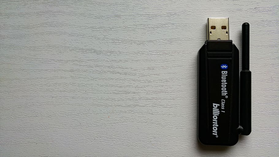 black Bluetooth flash drive, wireless, dongle, usb, the device