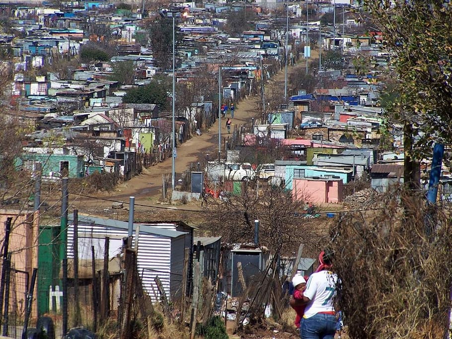 Soweto housing in Johannesburg, South Africa, photos, houses, HD wallpaper