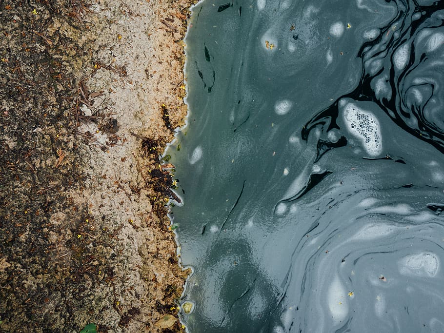 Stone and Water, overhead, rocks, stream, Objects, Textures, nature HD wallpaper
