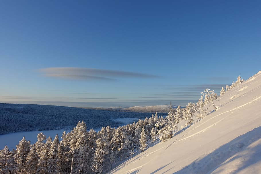 snow, landscape, winter, cold temperature, sky, beauty in nature HD wallpaper
