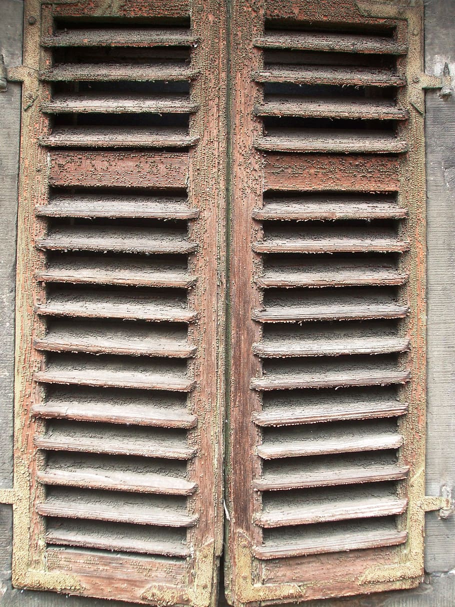 old, architecture, window, house, building, shutter, wood, pattern HD wallpaper
