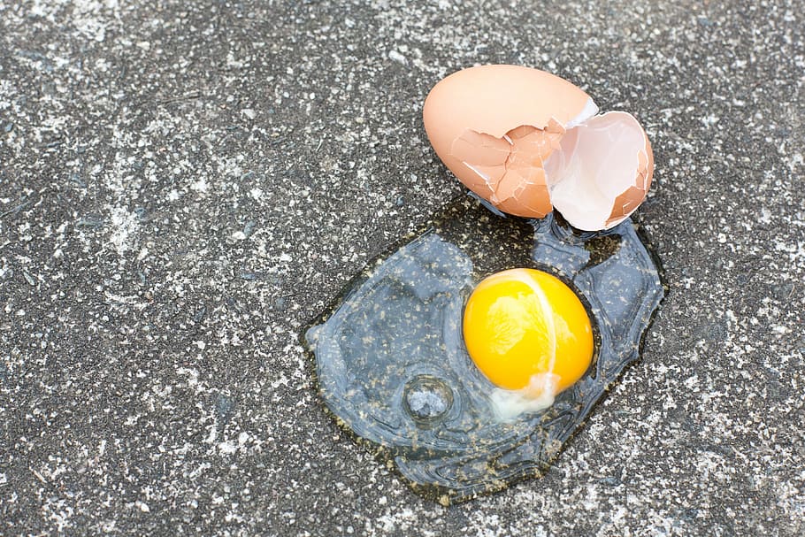 Color, Egg, Broken, egg yolk, eggshell, high angle view, food and drink HD wallpaper