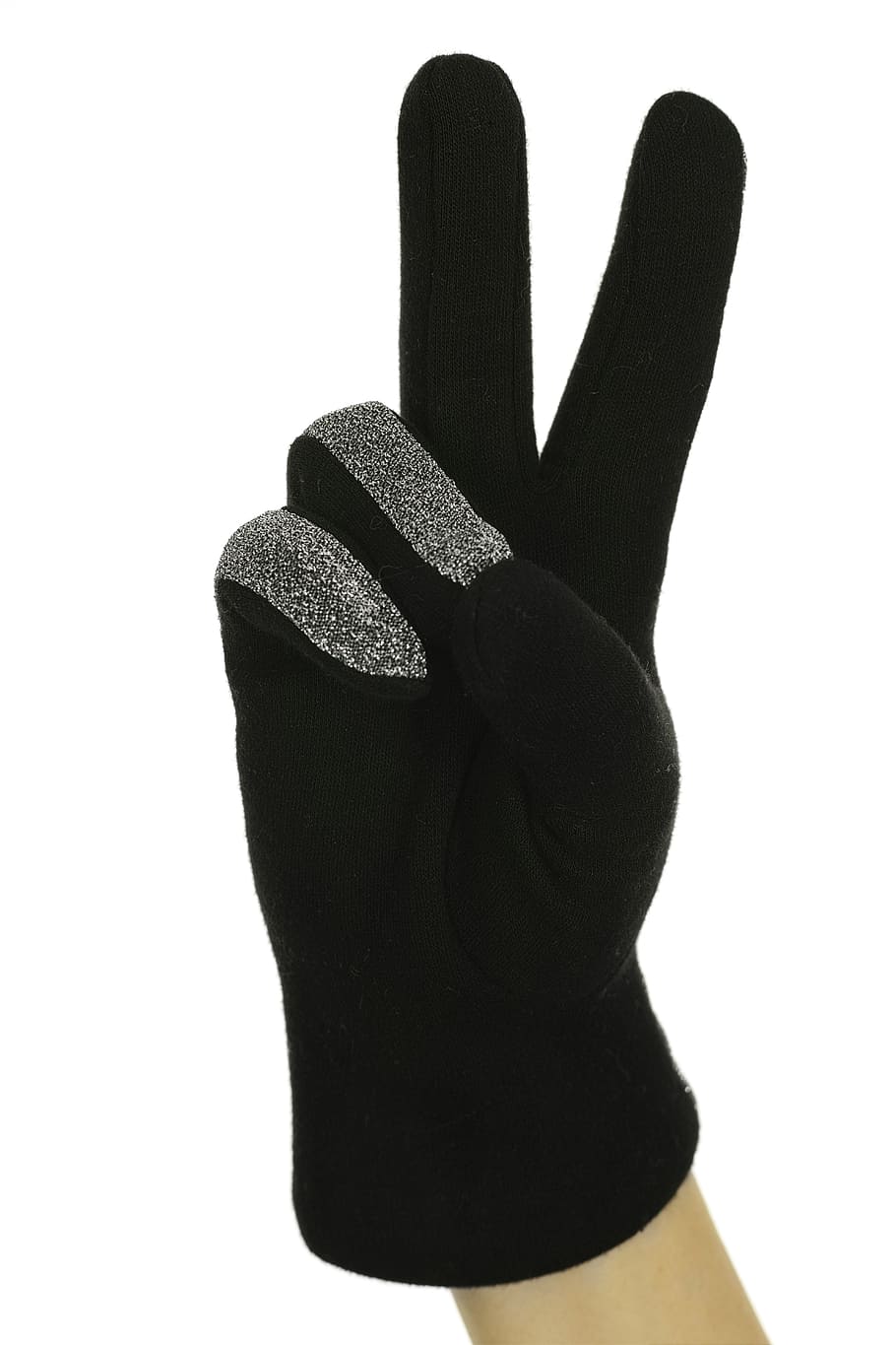 black, two, glove, el, finger, msn letters, concepts, white fund HD wallpaper