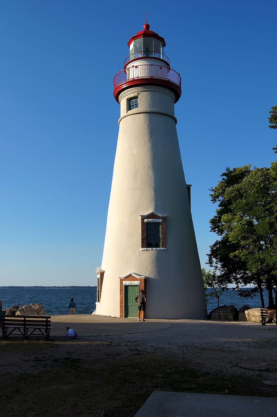 Lighthouse, Marblehead, Ohio, Landmark, lake, erie, shore, beacon HD wallpaper
