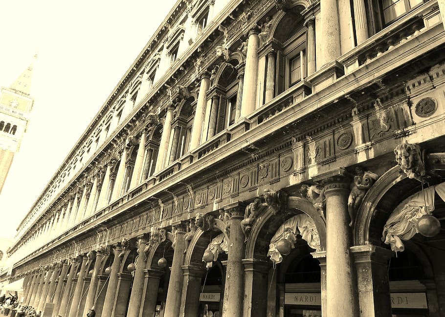 venice, sepia, space, facade, artistically, beautiful, summer vacation HD wallpaper