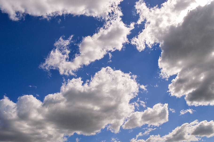 blue, clouds sky, blue sky clouds, nature, cloudy, light, clouded HD wallpaper