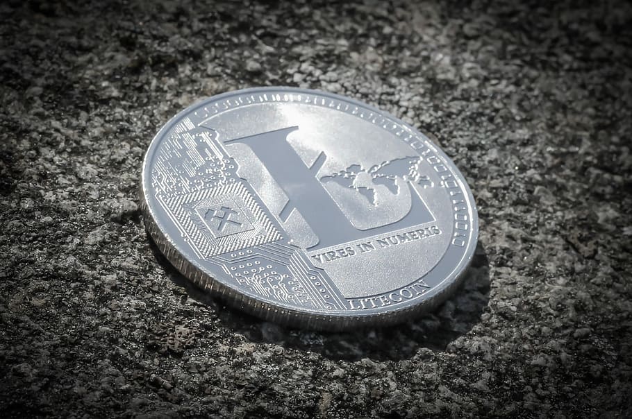litecoin, currency, cryptocurrency, finance, money, no people HD wallpaper