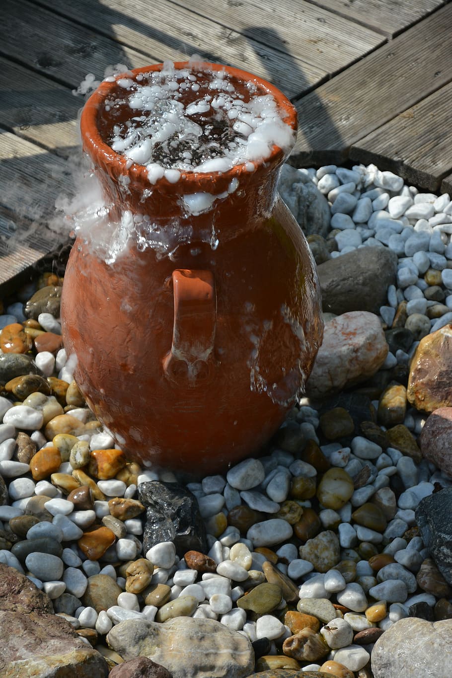 amphora, krug, dry ice, solid, stone - object, rock, pebble HD wallpaper