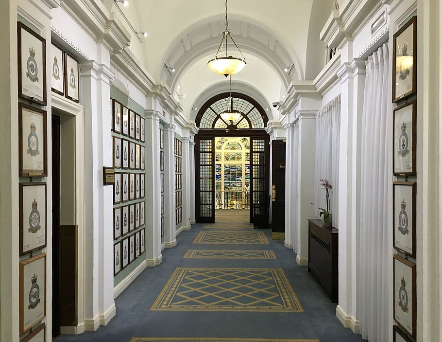Corridor, Architecture, Building, Depth, shadow, town, wall HD wallpaper