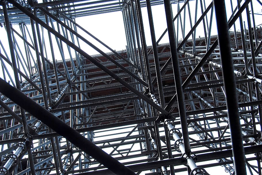 gray scaffolding, Construction, site, cologne, dom, pillar, cologne cathedral