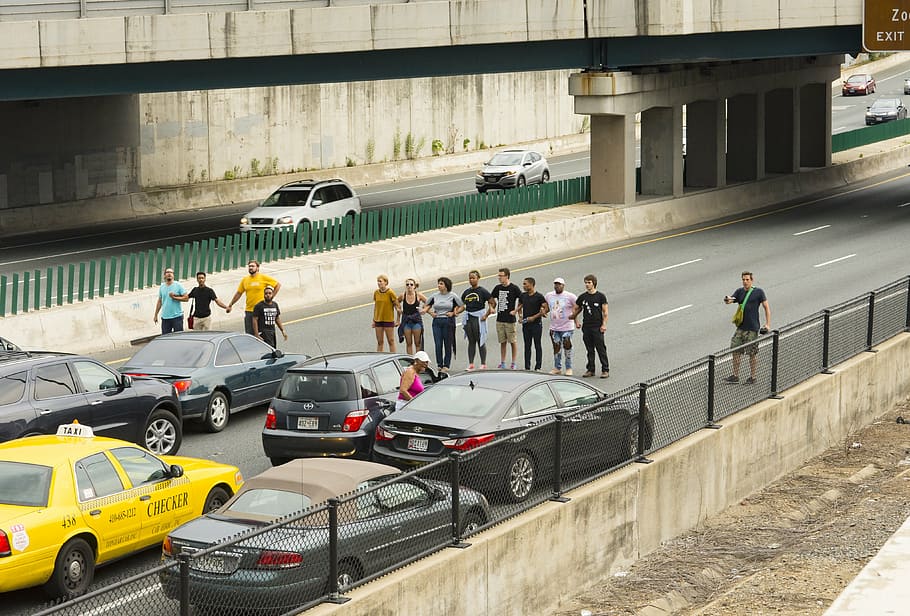 protest, highway, i83, baltimore, police, arrest, blm, black lives HD wallpaper