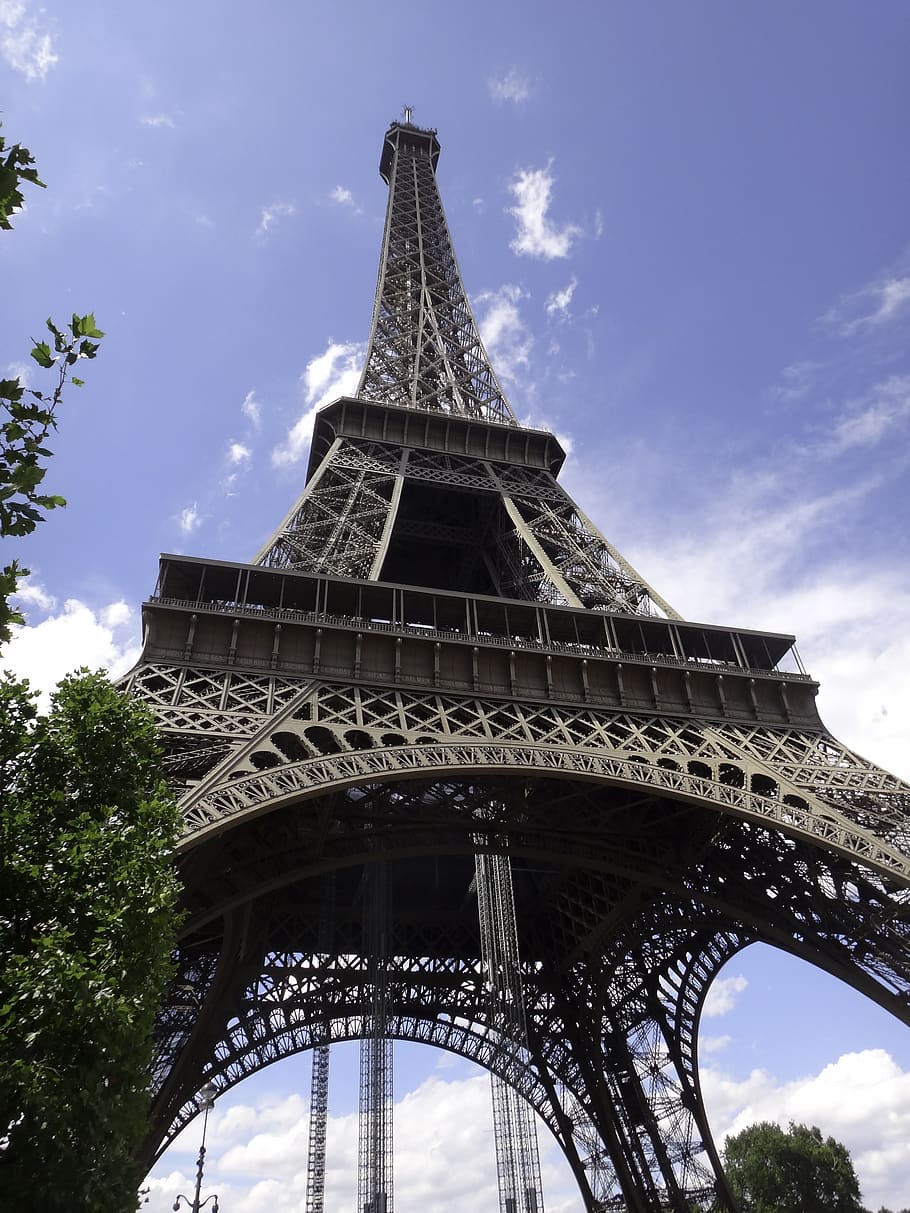 france, paris, eiffeltower, architecture, built structure, low angle view HD wallpaper