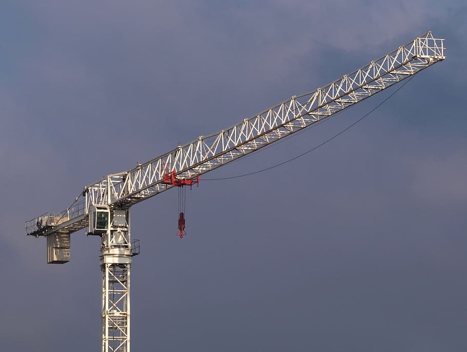 Crane, Tower, Amsterdam, Sky, Clouds, equipment, industrial HD wallpaper