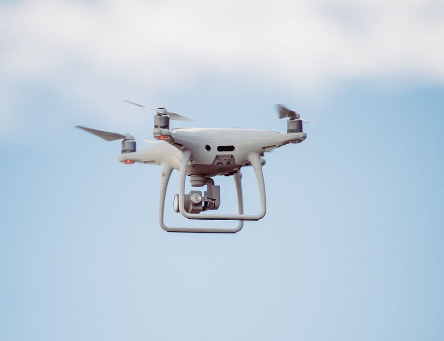 quadcopter flying in air, camera, drone, hd, helicopter, photography HD wallpaper