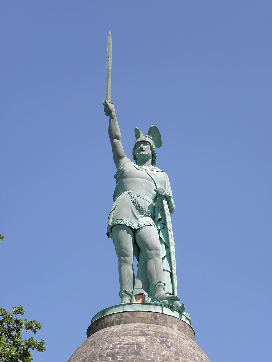 Hermannsdenkmal, Statue, Germany, the hermannsdenkmal, monument, HD wallpaper