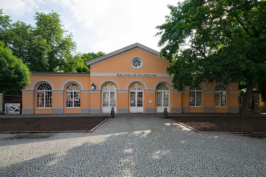Bauhaus, Museum, Weimar, thuringia germany, old town, old building HD wallpaper