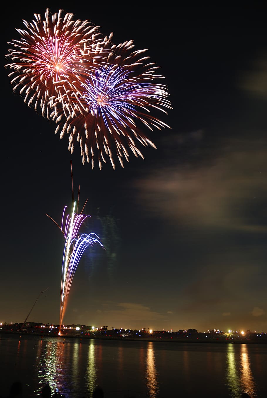 fireworks, hanabi, colorful, festival, night, sky, japan, japanese, HD wallpaper
