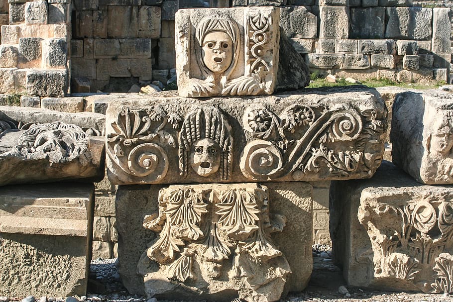 block, ornaments, rock, structure, myra, nicholas, art and craft HD wallpaper