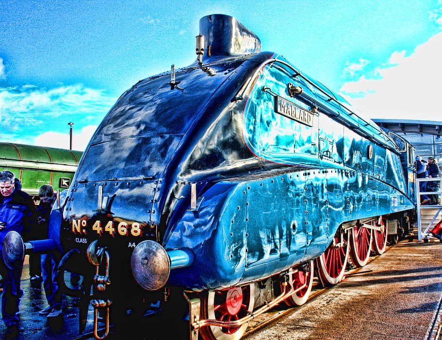 locomotive, mallard, engine, steam, speed, world record, shildon, HD wallpaper