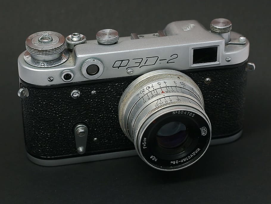 Photo, Fed, Vintage, Camera, Technique, old camera, retro, phototechnique HD wallpaper