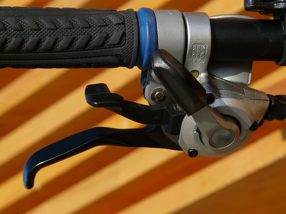 brake levers, gear lever, handle, grab bar, rubber lining, metal, HD wallpaper