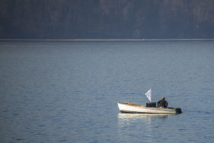 lake constance, boot, angler, fish, water, sailing boat, fischer HD wallpaper