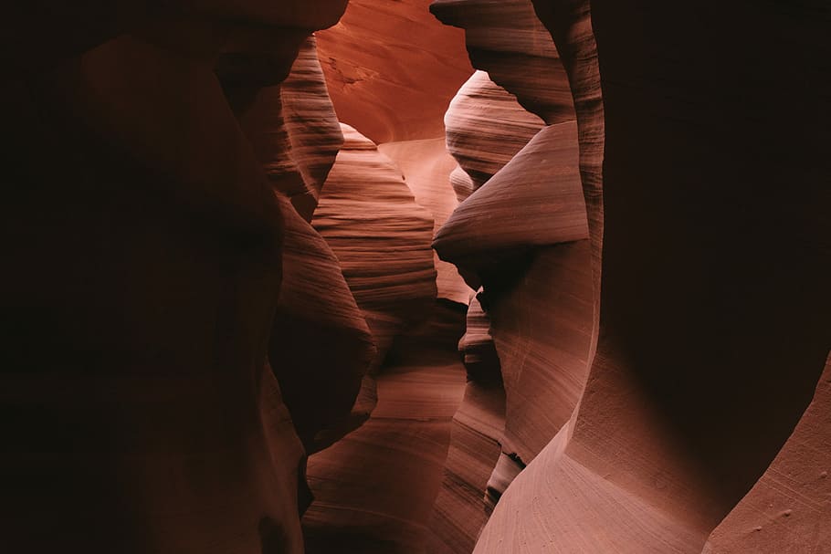 brown rock formaton, rocks, canyon, desert, layers, outdoor HD wallpaper