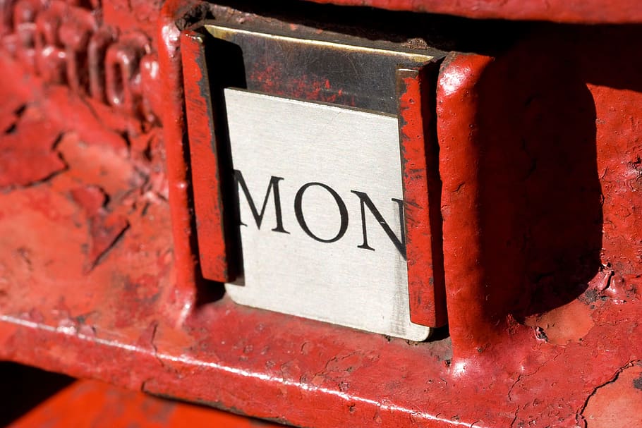 postbox, british, red, monday, letter, communication, text HD wallpaper