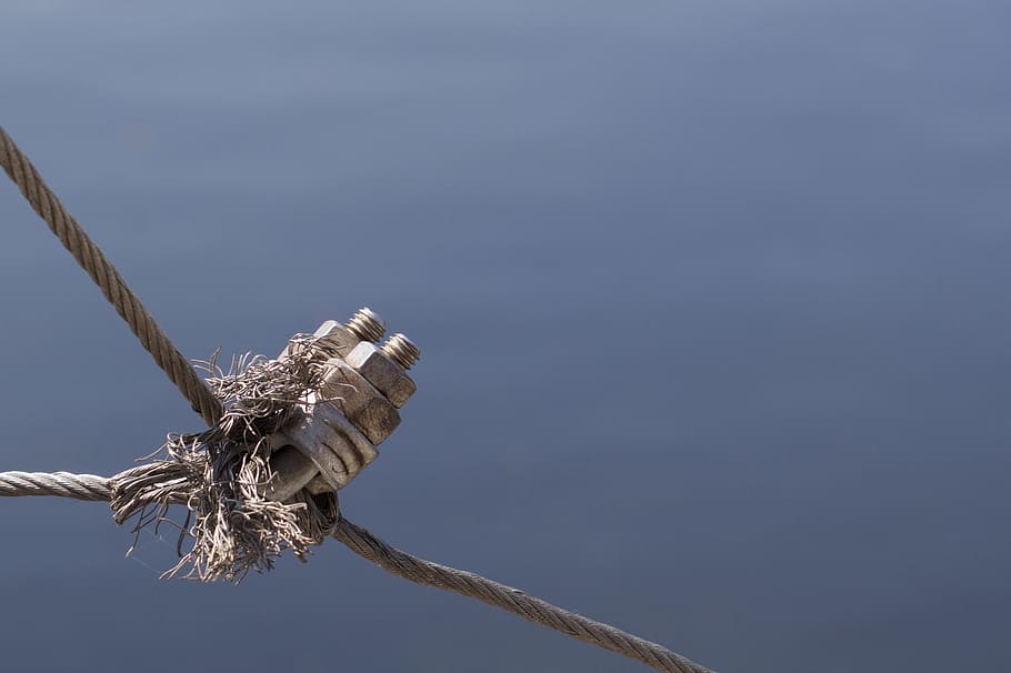 connect, architecture, cables, sky, day, no people, low angle view HD wallpaper