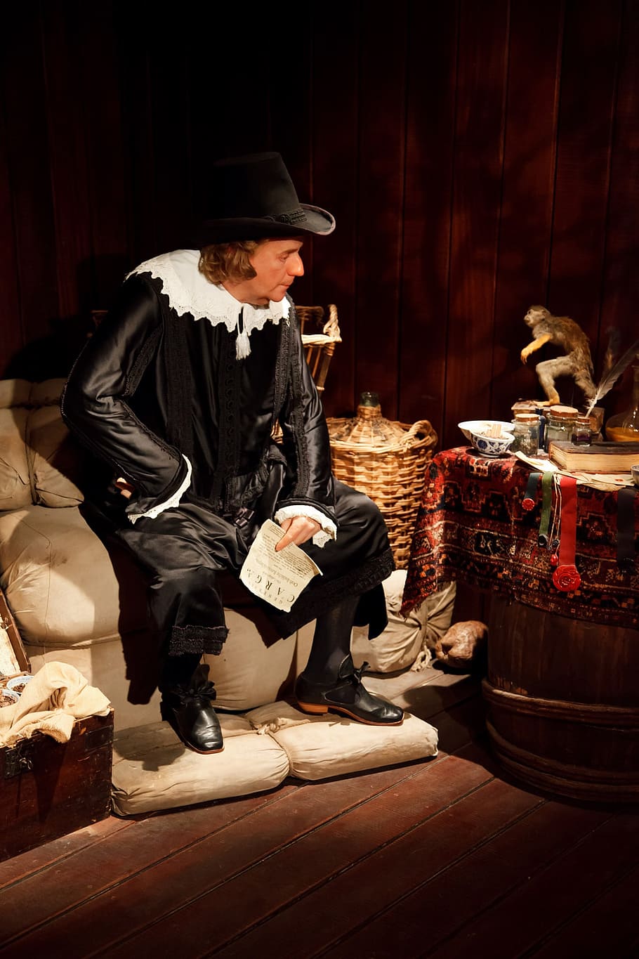 man sitting on white leather couch, ancient, old, medieval HD wallpaper