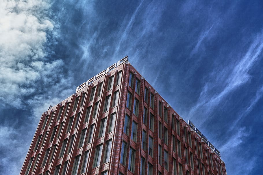 Architecture, Building, Facade, Modern, old, enormous, brick HD wallpaper