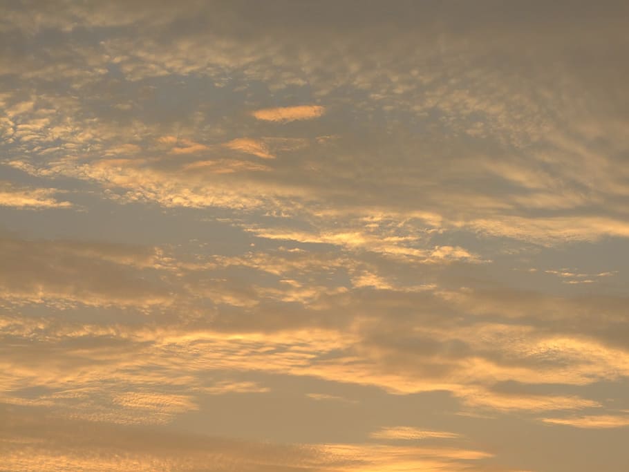 Sunset, Clouds, Outdoors, Scenic, sky, tranquil, stratosphere HD wallpaper