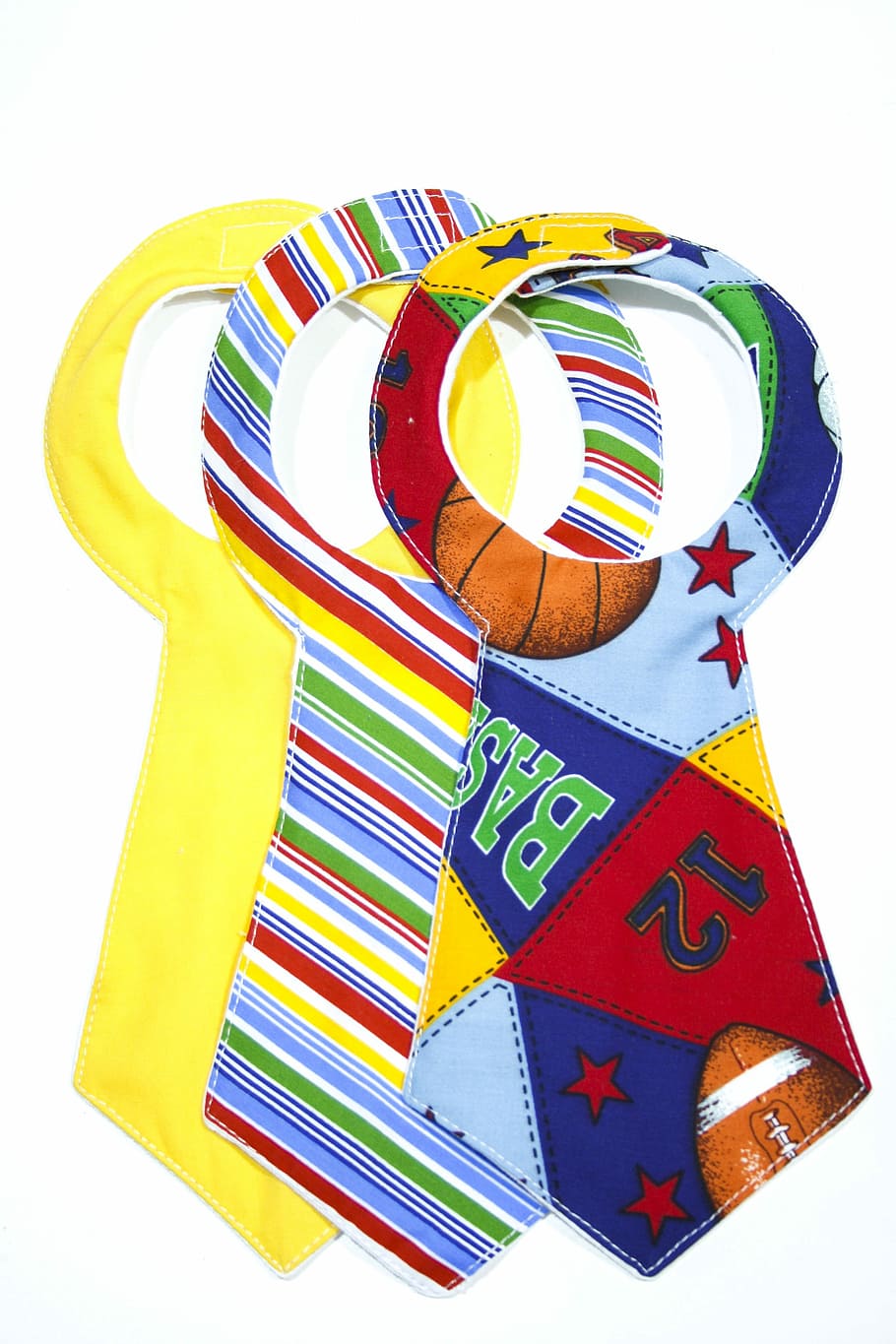Bib, Bandanas, Accessory, Bebe, multi colored, white background HD wallpaper