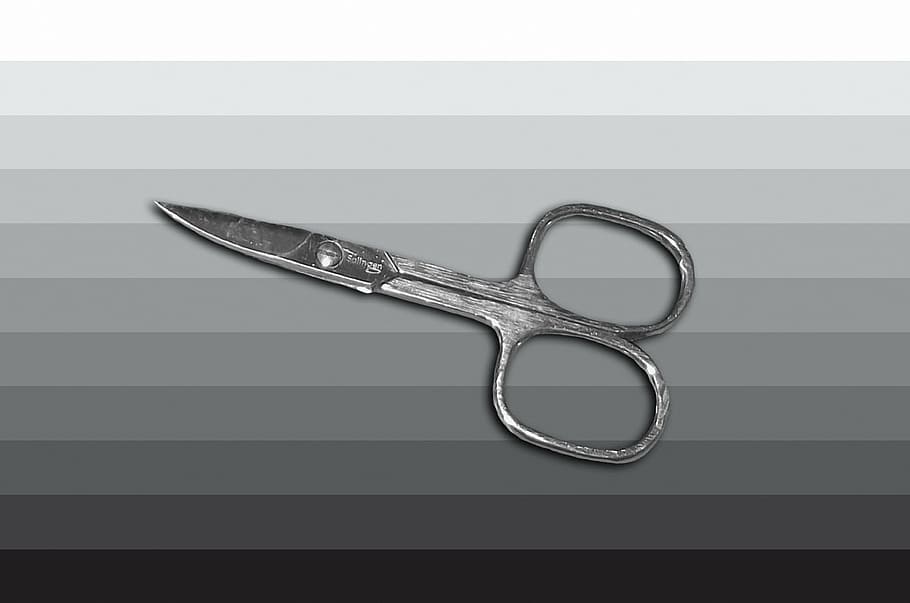 nail scissors, tool, metal, cut, single object, indoors, no people HD wallpaper