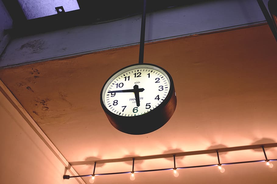 clock, como, italy, number, time, low angle view, instrument of time HD wallpaper