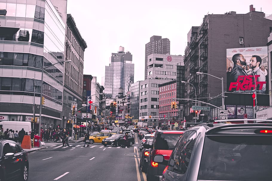 city, buildings, structures, architecture, pedestrian, crossing HD wallpaper