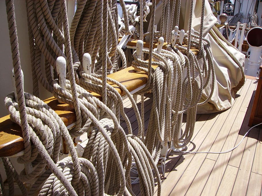 Boat, Sailboat, Wing, Navigation, sailing the belem, cable HD wallpaper
