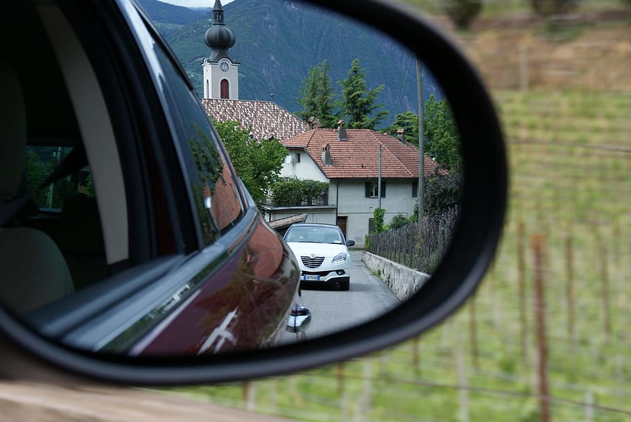 auto, column, mirror, traffic, road, mirrors, auto snake, review HD wallpaper
