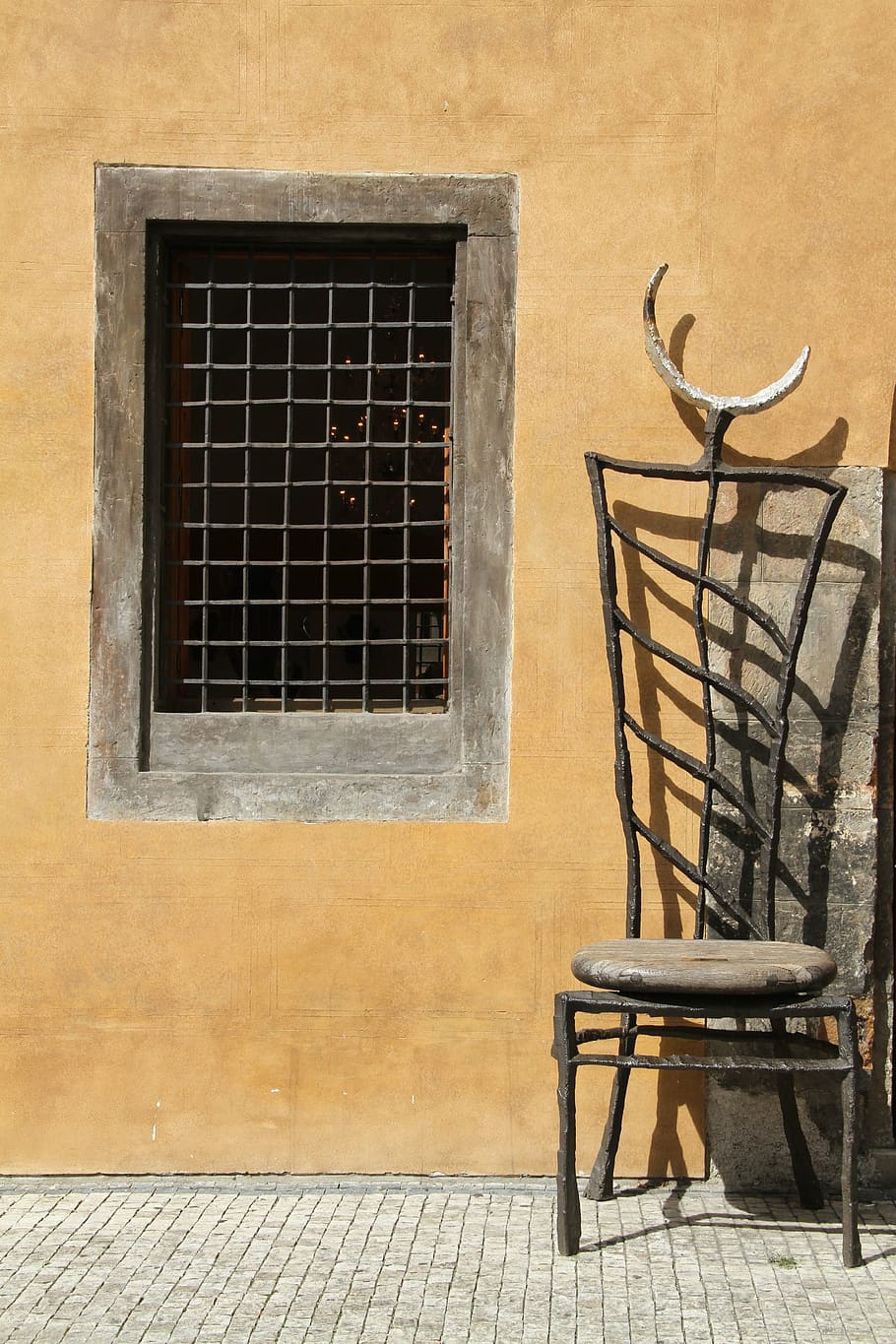 window, prague, old, architecture, building, facade, chair HD wallpaper