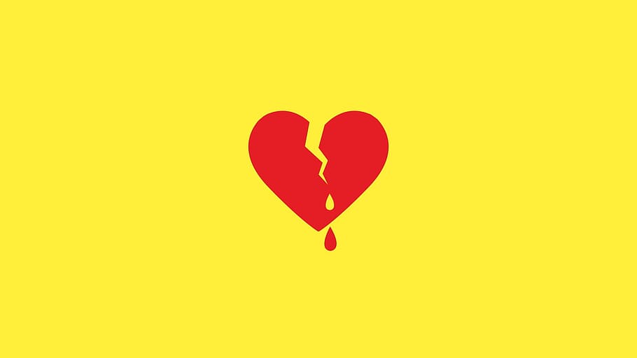 broken heart artwork, Bleeding Heart, love, red, symbol, romance, HD wallpaper
