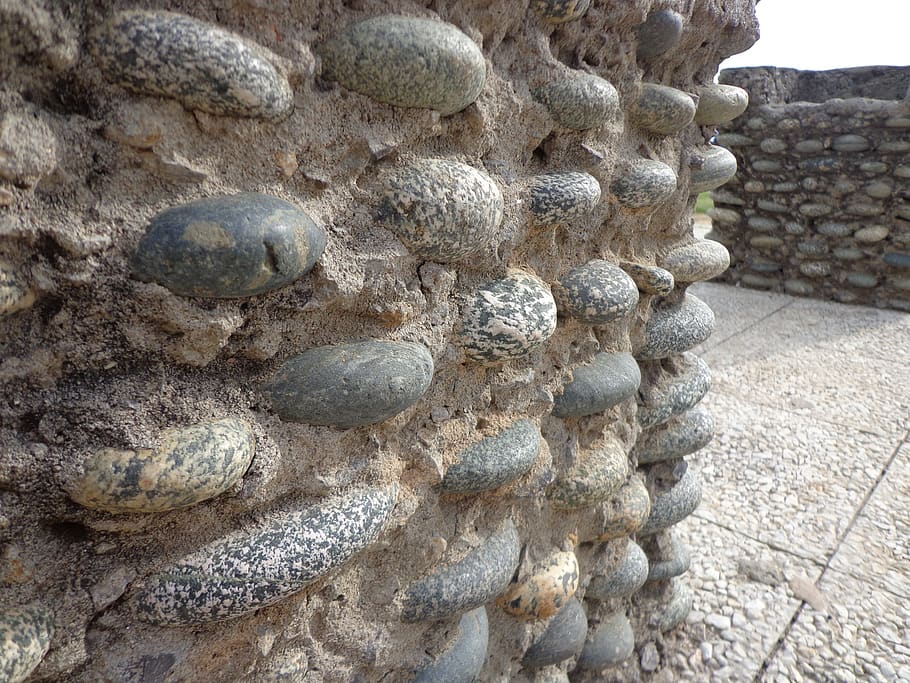 wall, stones, pattern, cement, architecture, concrete, rough HD wallpaper