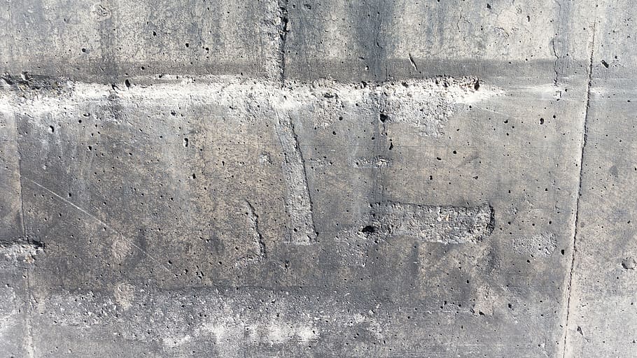 gray concrete surface, texture, background, design, wall, marks HD wallpaper