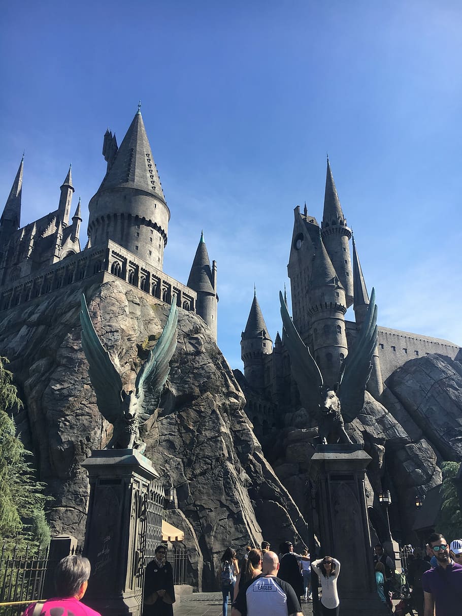 Harry Potter, Castle, wizarding, universal, park, tourism, tourist, HD wallpaper