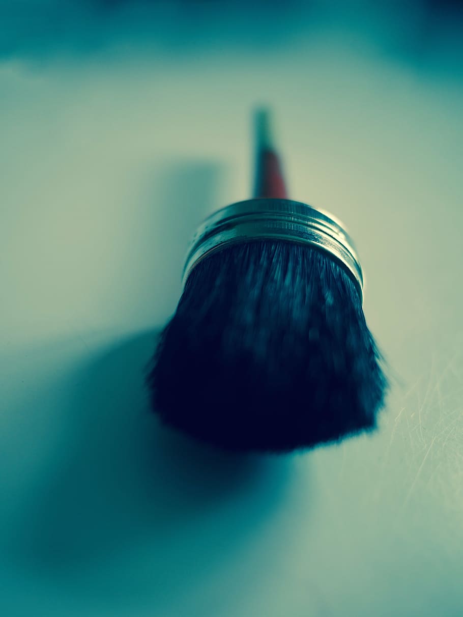 brush, painter, dye, paintbrush, creativity, blue, colors, no people HD wallpaper