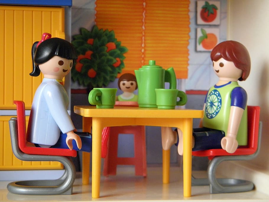 assorted plastic toys, playmobil, game characters, figures HD wallpaper
