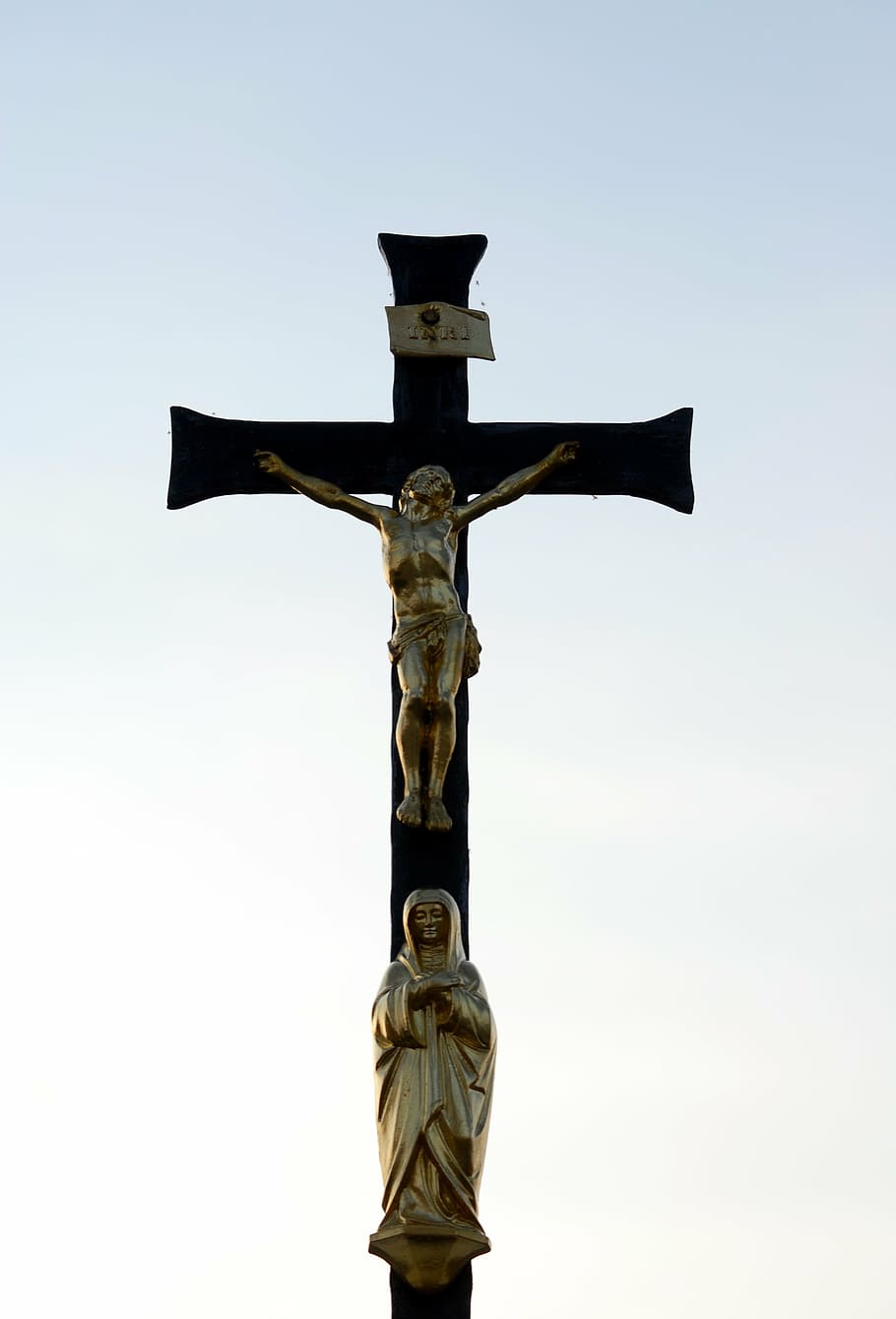 cross, jesus, faith, jesus christ, figure, crucifix, wooden cross, HD wallpaper