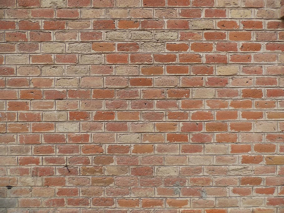 brown concrete brick wall, texture, background, bricks, backgrounds HD wallpaper